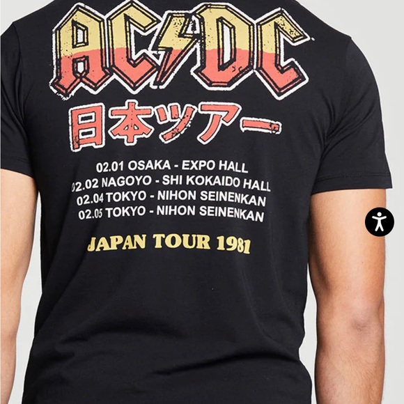 AC/DC Japan Tour Cotton crew neck t-shirt - Picture 2 of 8